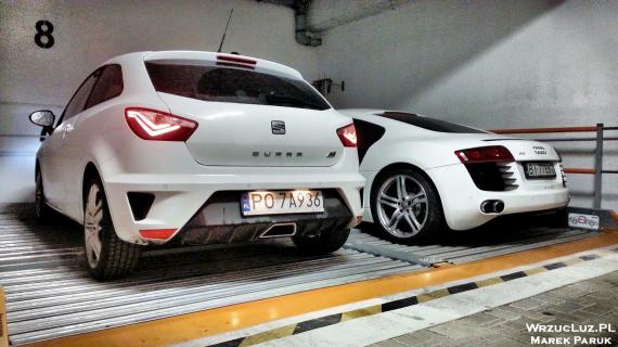 Seat Ibiza and Audi R8